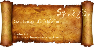 Szilasy Ádám névjegykártya