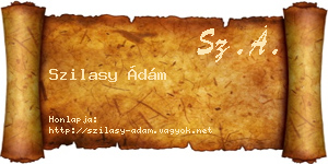 Szilasy Ádám névjegykártya